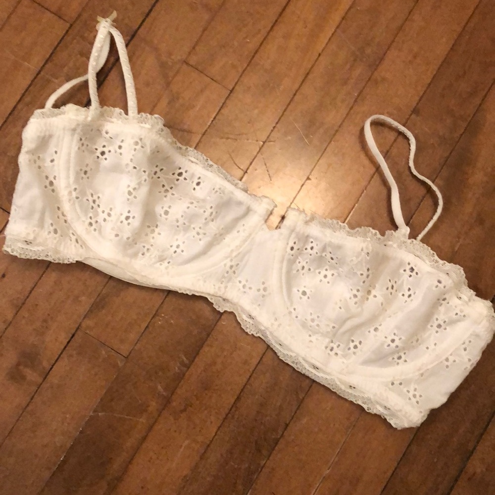 Free People White Bralette